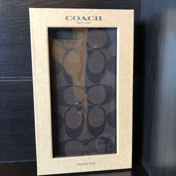 Coach iPhone 8 Plus Case Logo F33750 - Mahogany - Picture 1 of 3